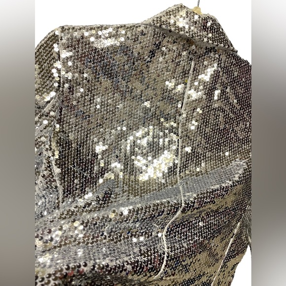 🤍 Sequin Open Front Blazer - Picture 7 of 12